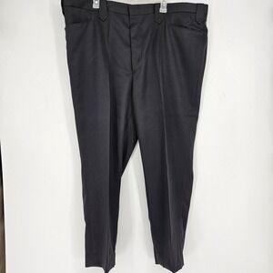 Vintage Circle S Pants Mens 48 Western Formal Casual Polyester Dark Gray